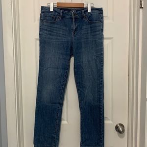 LOFT straight leg jeans. Size 10.